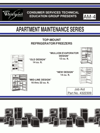 Whirlpool Air Refrigerator Service Manual Model 05