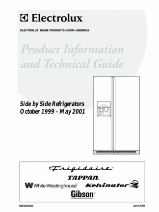 White-Westinghouse Air Refrigerator Service Manual Model 03