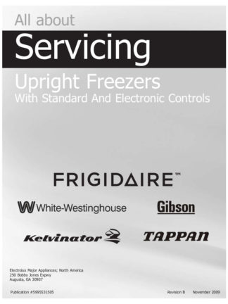 White-Westinghouse Air Refrigerator Service Manual Model 05