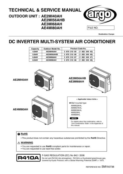 Argo Air Conditioner Service Manual 01