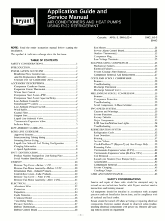 Bryant Air Conditioner Service Manual 01