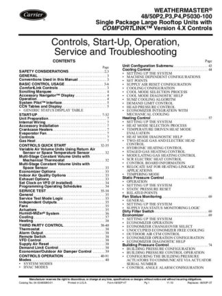Carrier Air Conditioner Service Manuals 08