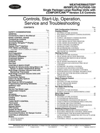 Carrier Air Conditioner Service Manuals 09