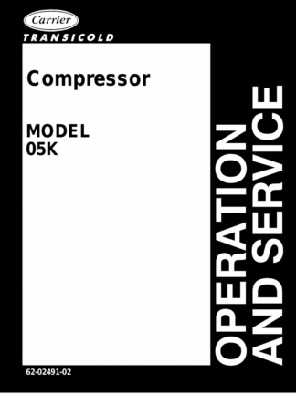 Carrier Compressor Service Manual 02