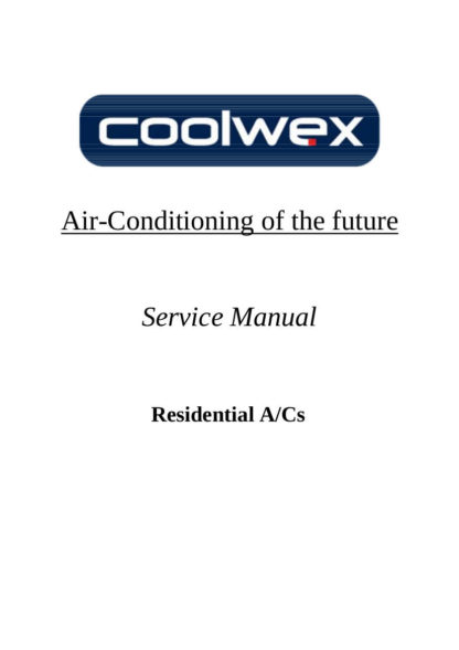 Coolwex Air Conditioner Service Manual 01