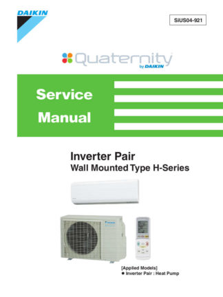 Daikin Air Conditioner Service Manual 09