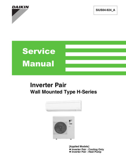 Daikin Air Conditioner Service Manual 10