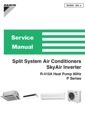 Daikin Air Conditioner Service Manual 13