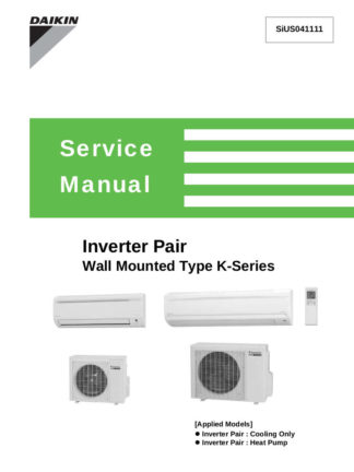 Daikin Air Conditioner Service Manual 17