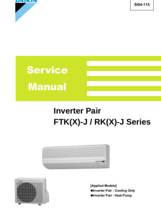 Daikin Air Conditioner Service Manual 33