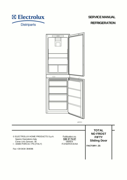 Electrolux Refrigerator Service Manual 06