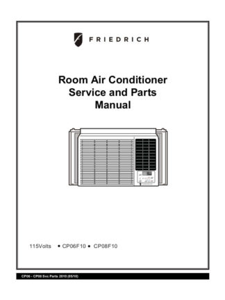 Friedrich Air Conditioner Parts Manual 11