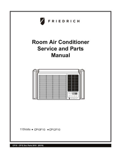 Friedrich Air Conditioner Parts Manual 12