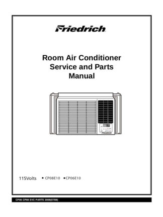 Friedrich Air Conditioner Service Manual 03