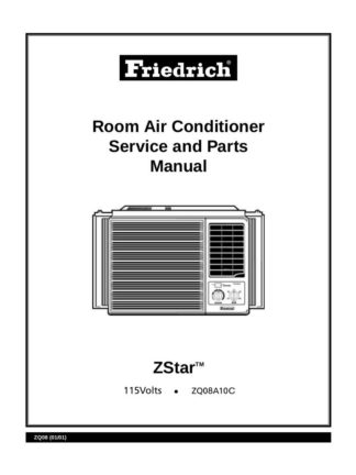 Friedrich Air Conditioner Service Manual 04