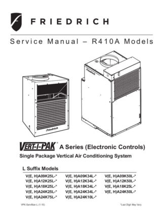 Friedrich Air Conditioner Service Manual 08