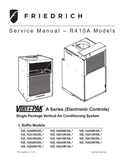 Friedrich Air Conditioner Service Manual 08