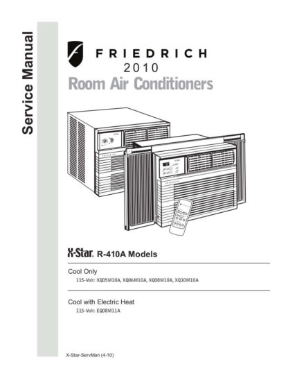 Friedrich Air Conditioner Service Manual 09