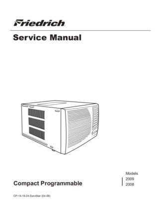 Friedrich Air Conditioner Service Manual 10
