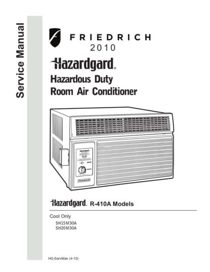Friedrich Air Conditioner Service Manual 14
