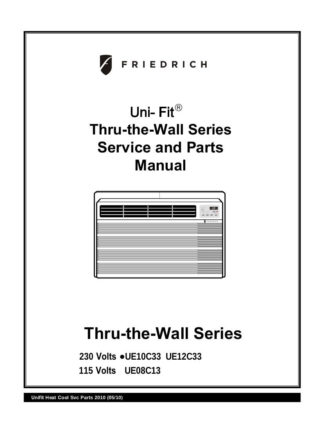 Friedrich Air Conditioner Service Manual 15