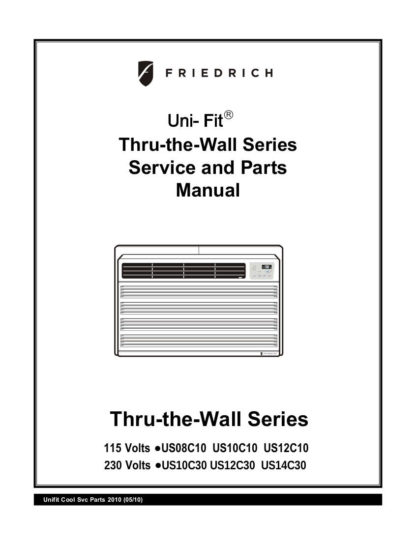 Friedrich Air Conditioner Service Manual 16