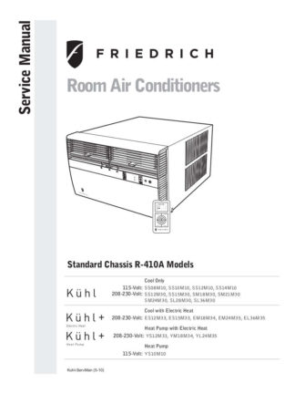 Friedrich Air Conditioner Service Manual 27