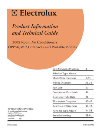 Frigidaire Air Conditioner Service Manual 10