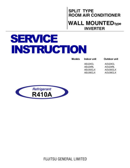 Fujitsu Air Conditioner Service Repair Manual 04