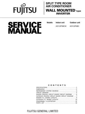 Fujitsu Air Conditioner Service Manual 06