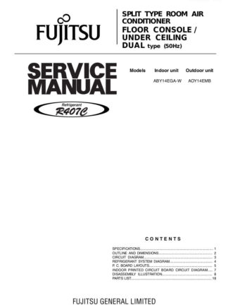 Fujitsu Air Conditioner Service Manual 07