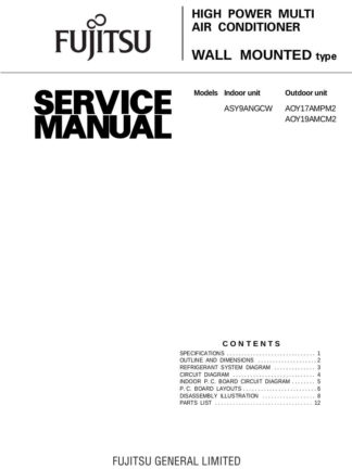 Fujitsu Air Conditioner Service Manual 08