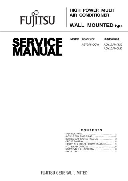 Fujitsu Air Conditioner Service Manual 08