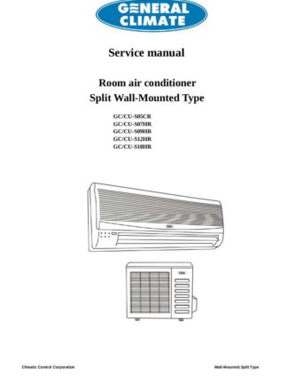 General Climate Air Conditioner Service Manual 01