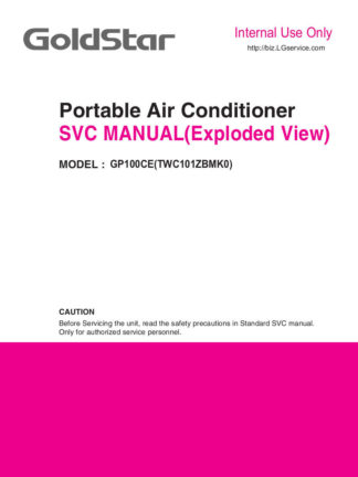 Goldstar Air Conditioner Parts Manual 06