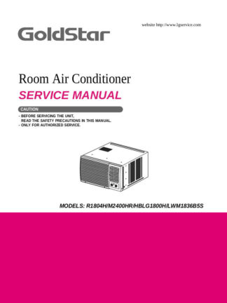 Goldstar Air Conditioner Service Repair Manual 04
