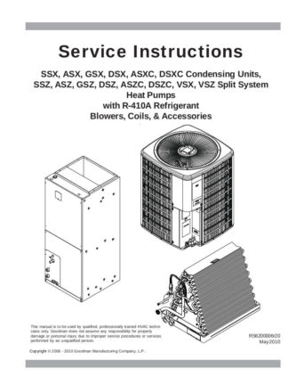 Goodman AC Service Repair Manual 06