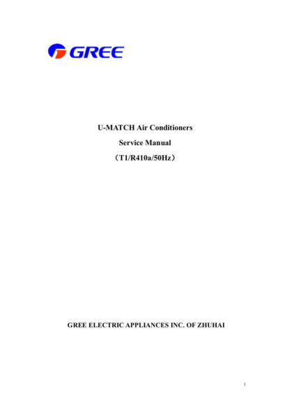Gree Air Conditioner Service Manual 03