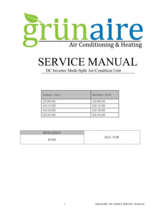 Grunaire Air Conditioner Service Manual 02