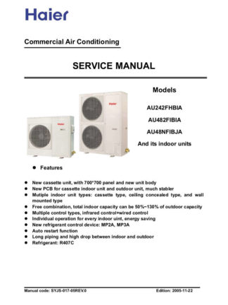 Haier Air Conditioner Service Manual 02