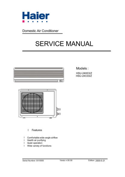 Haier Air Conditioner Service Manual 03