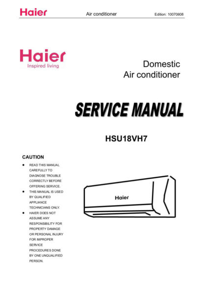 Haier Air Conditioner Service Manual 05