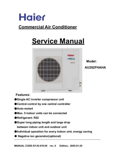 Haier Air Conditioner Service Manual 07