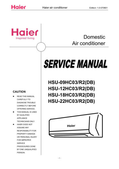 Haier Air Conditioner Service Manual 15