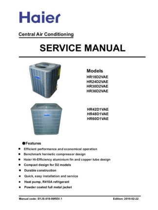 Haier Air Conditioner Service Manual 23