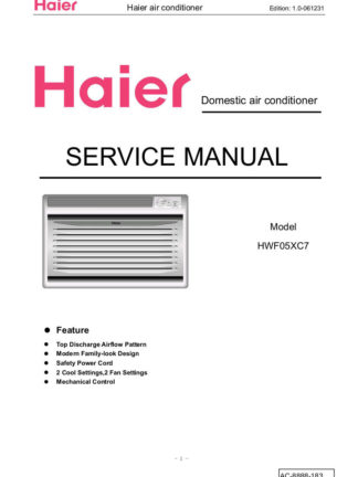Haier Air Conditioner Service Manual 30