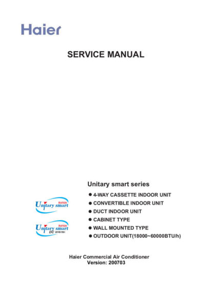 Haier Air Conditioner Service Manual 311