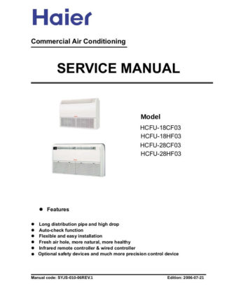 Haier Air Conditioner Service Manual 34