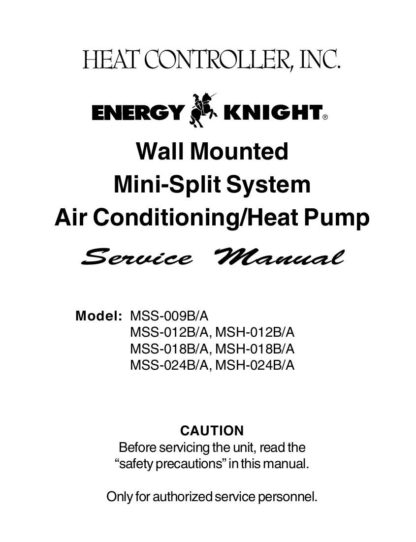 Heat Controller Heat Pump Service Manual 01