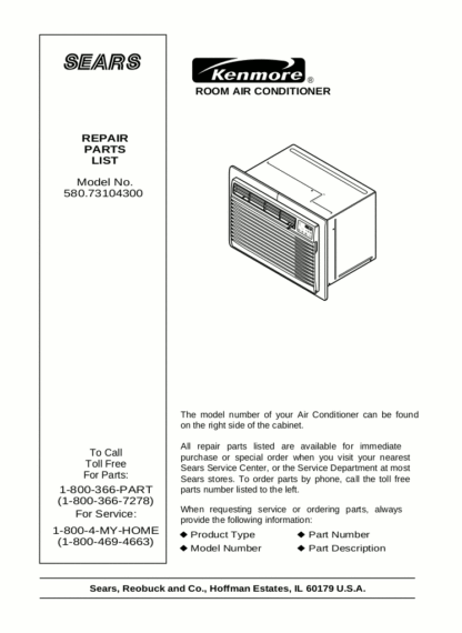 Kenmore Air Conditioner Service Manual 02